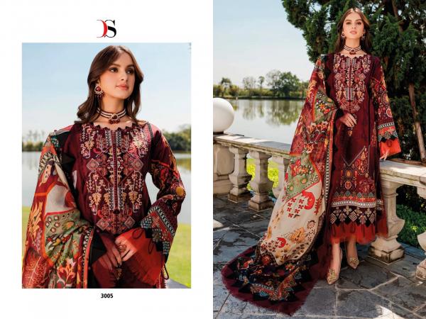 Deepsy Firdous Solitaire 3 Cotton Designer Pakistani Suit Collection